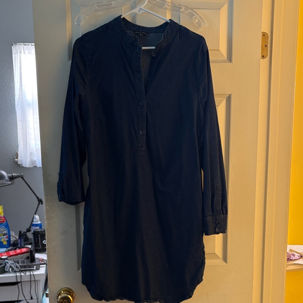 Universal Standard Navy Long Sleeve Dress